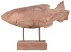 Product image 4 of the product “Carved fish wood on stand made from teak root pieces ”